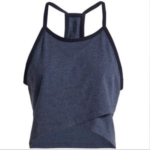 LNDR Cheer Crossover Cotton Cropped Top
